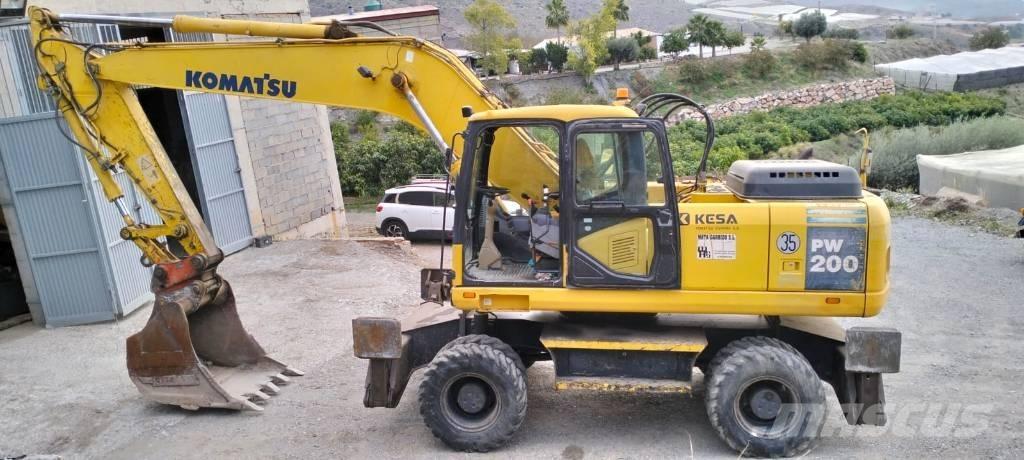 Komatsu PW 200-7 Wheeled Excavators