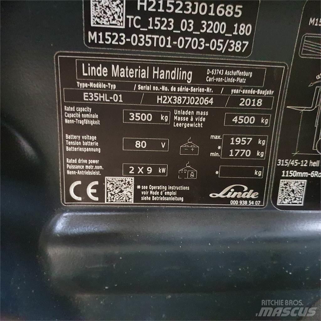 Linde E35HL Electric Forklifts