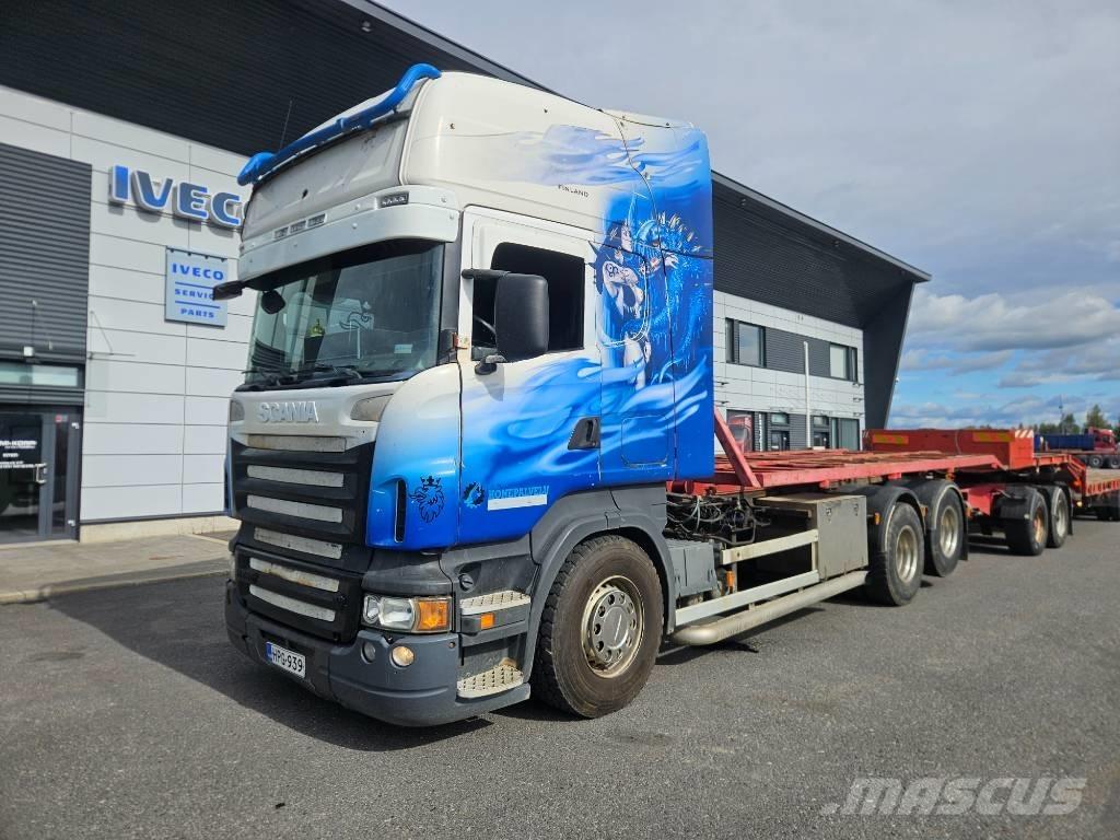 Scania R580 6x2 Hook lift trucks