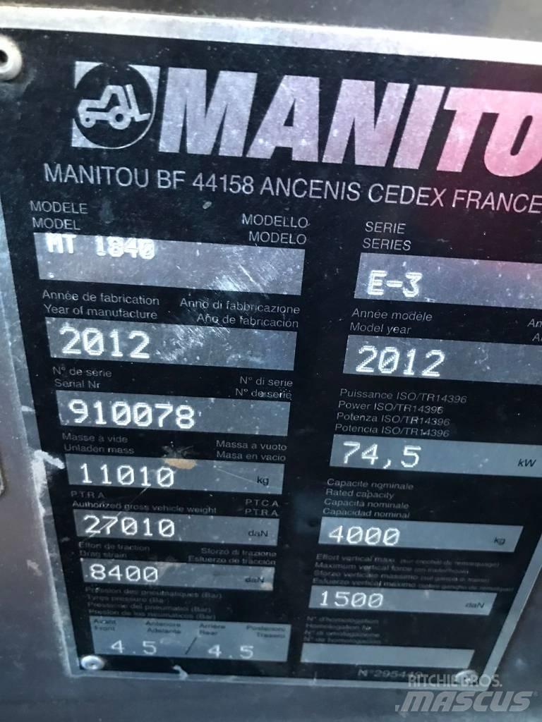 Manitou MT 1840 Telescopic Handlers