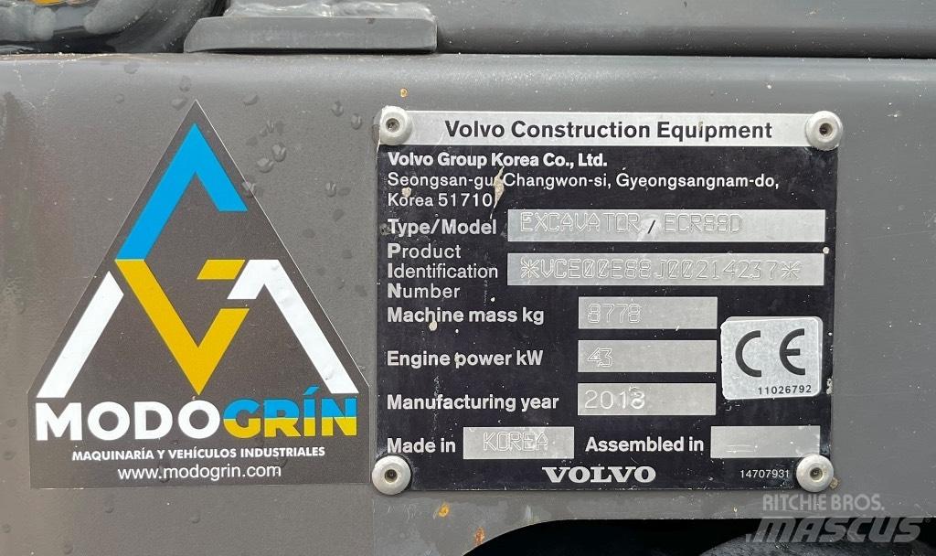 Volvo ECR 88 Mini Excavators <7t (Mini Diggers)