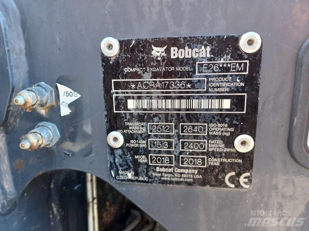 Bobcat E 26 Mini Excavators <7t (Mini Diggers)