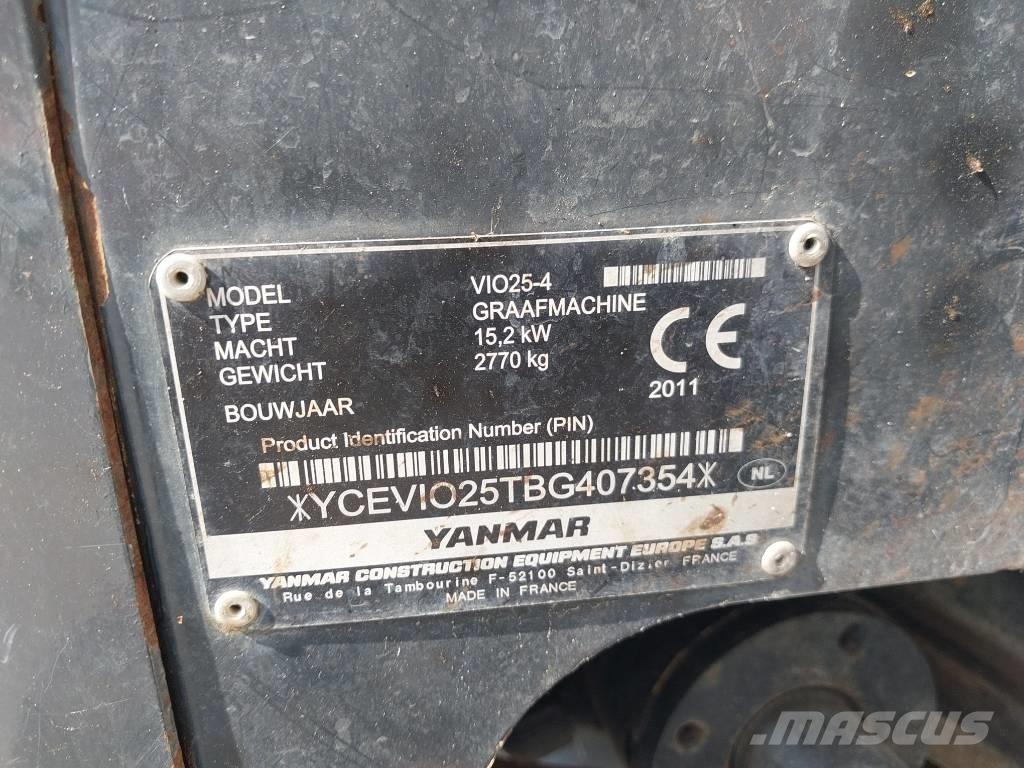 Yanmar Vio 25-4 Mini Excavators <7t (Mini Diggers)