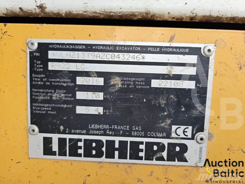 Liebherr R922 LC Crawler Excavators
