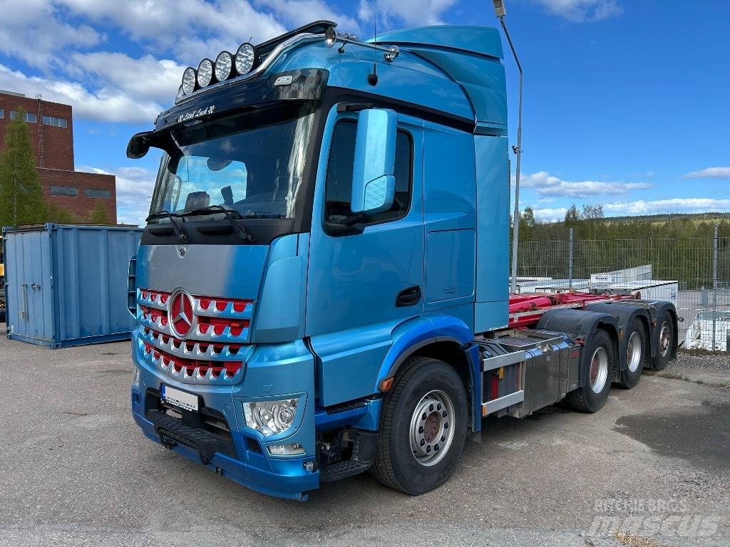 Mercedes Benz 3253 L Hook lift trucks
