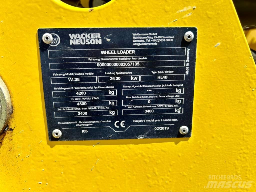 Wacker WL 38 Wheel Loaders