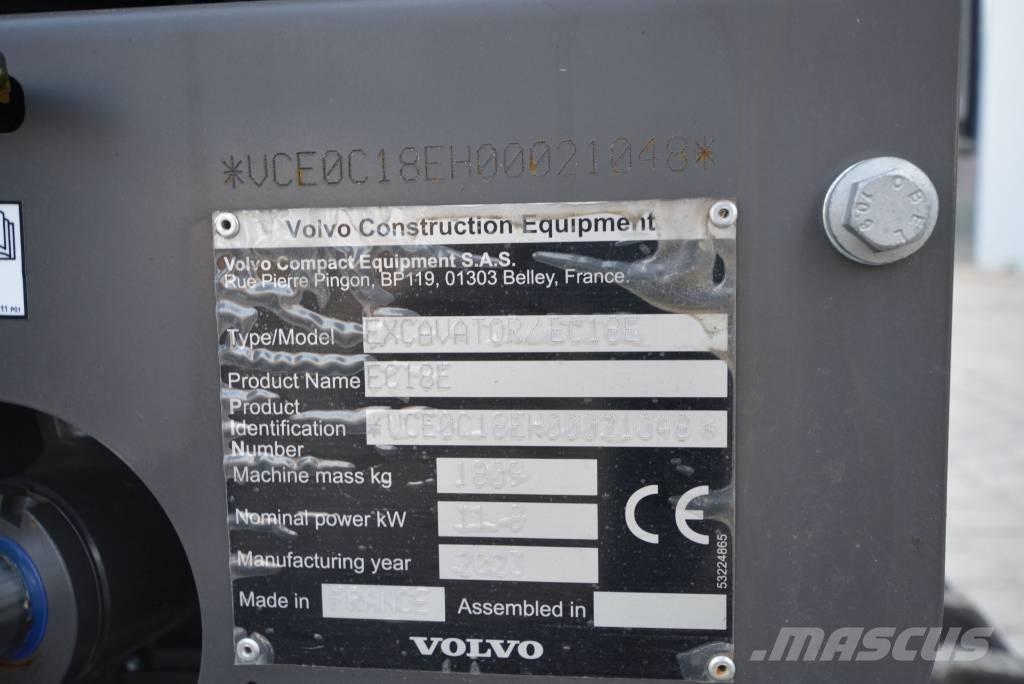 Volvo EC 18 E Mini Excavators <7t (Mini Diggers)