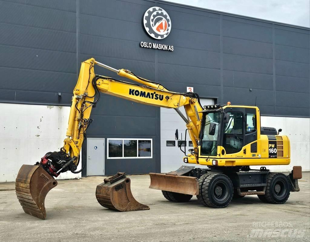 Komatsu pw 160 -8 Wheeled Excavators