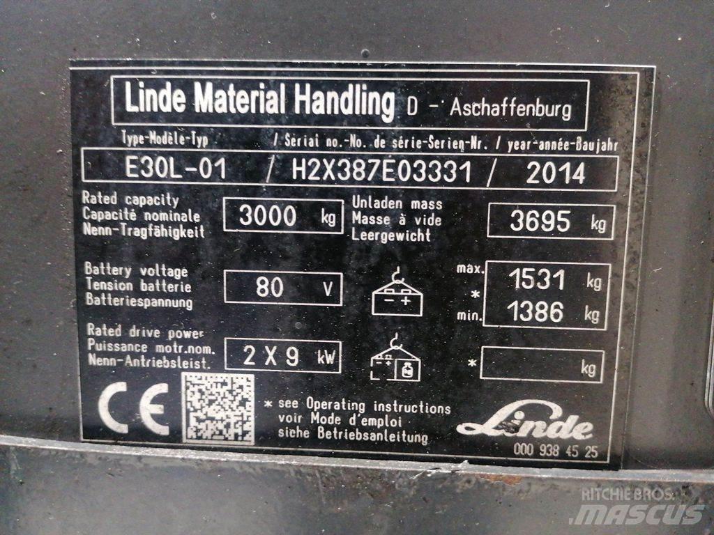 Linde E30L-01 Electric Forklifts