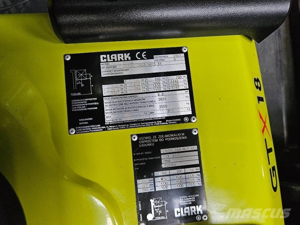 Clark GTX 18 Electric Forklifts