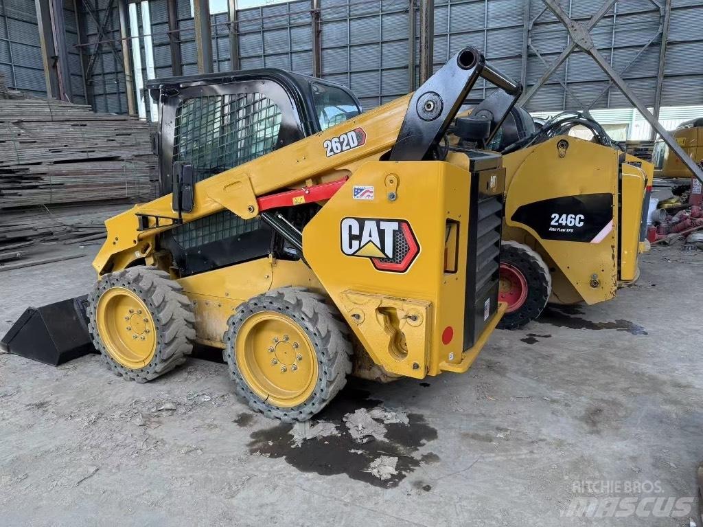 CAT 246C and 262D Skid Steer Loaders