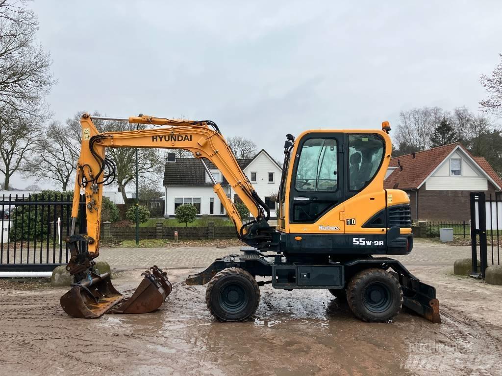 Hyundai 55W-9A Wheeled Excavators