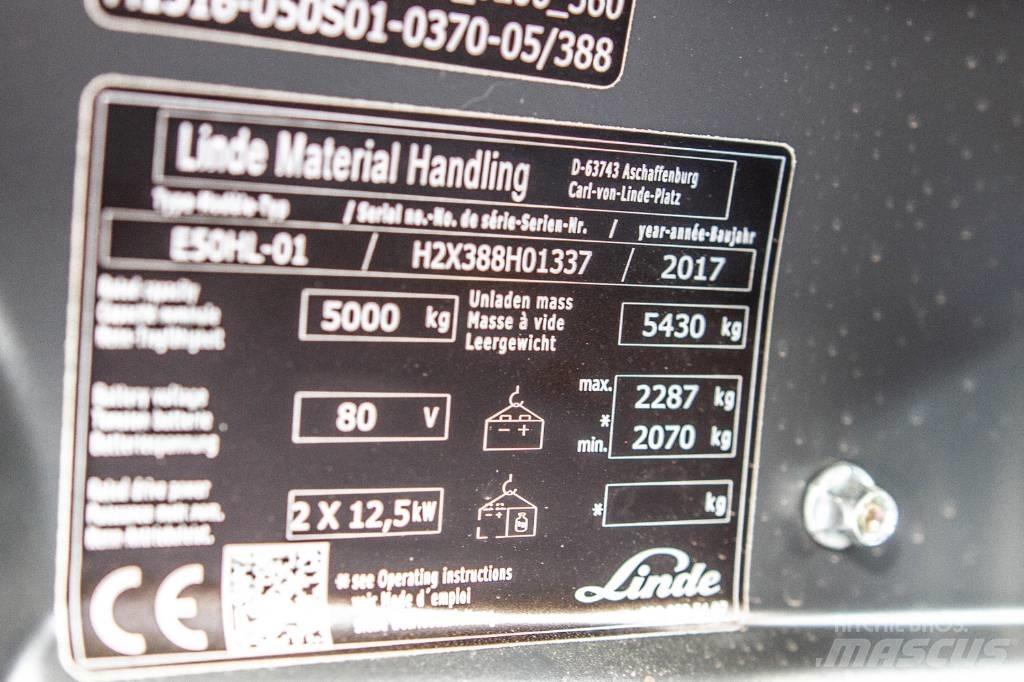 Linde E50HL-01 Electric Forklifts
