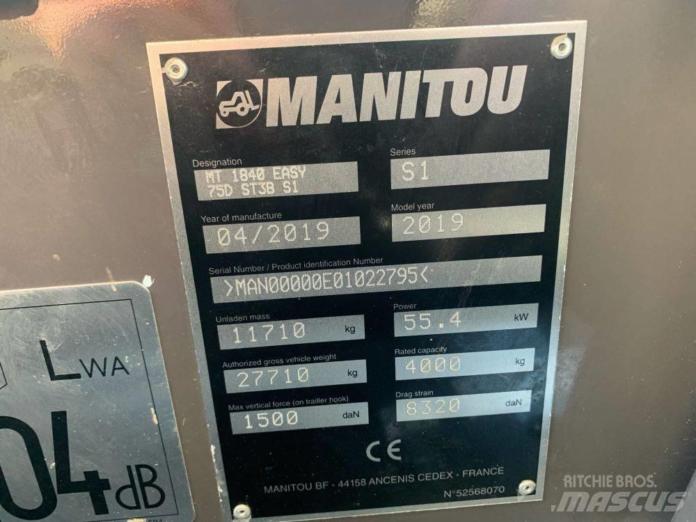 Manitou MT 1840 Telescopic Handlers