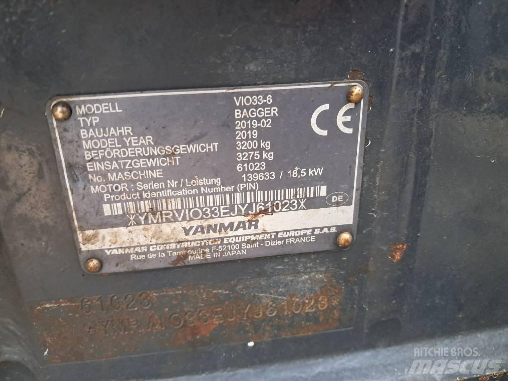 Yanmar Vio 33 Mini Excavators <7t (Mini Diggers)