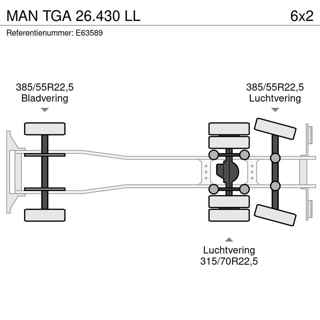 MAN TGA 26.430 LL Hook lift trucks