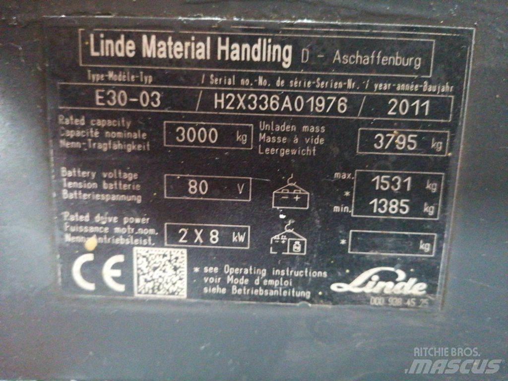 Linde E30-03 Electric Forklifts