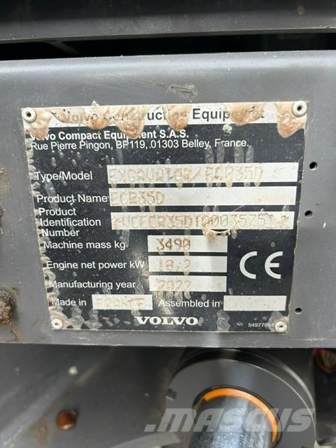 Volvo EC 35 C Mini Excavators <7t (Mini Diggers)