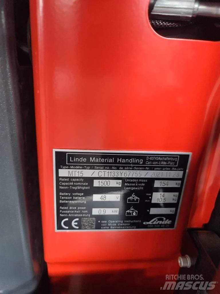 Linde MT15 Electric Forklifts