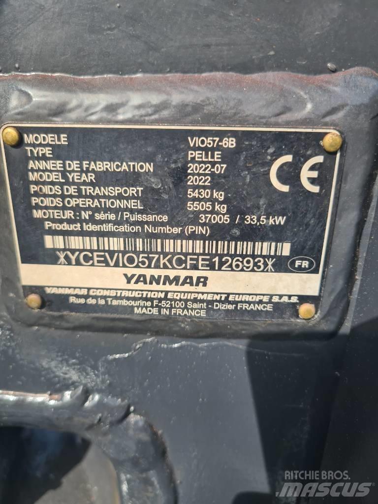 Yanmar Vio 57-6B Mini Excavators <7t (Mini Diggers)