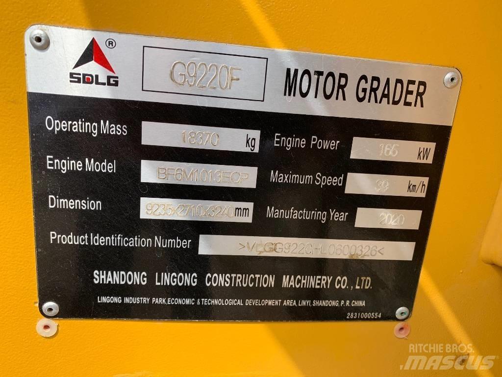 SDLG G 9220 Motor Graders