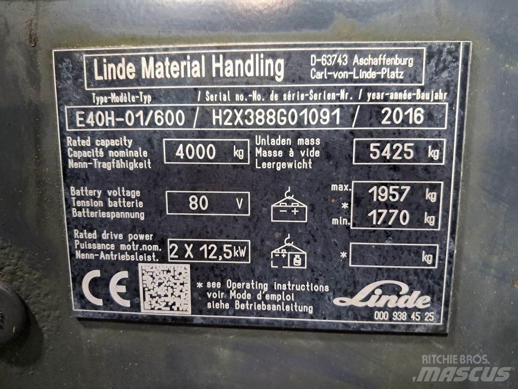 Linde E40H-01/600 Electric Forklifts