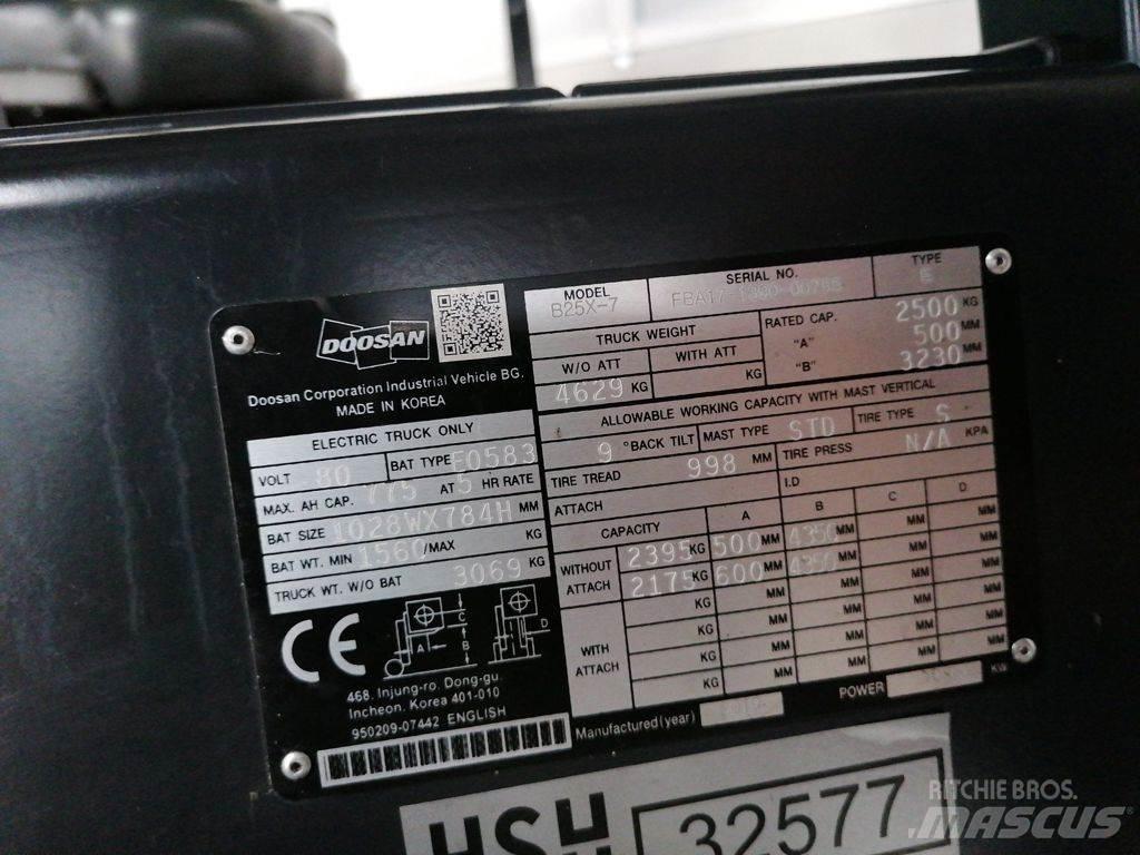 Doosan B25X-7 Electric Forklifts