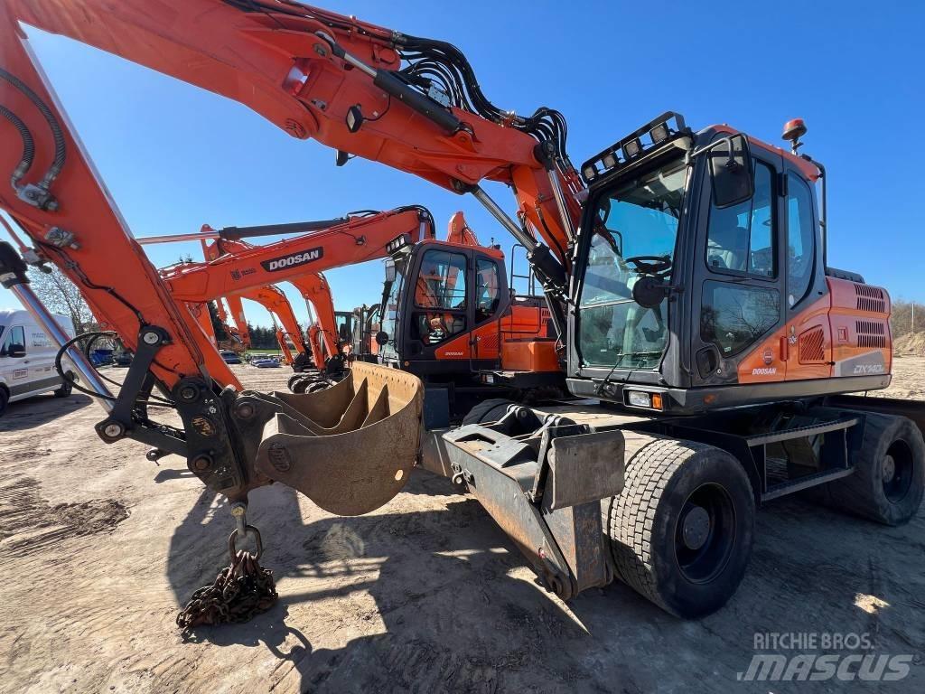Doosan DX140W-5 Wheeled Excavators