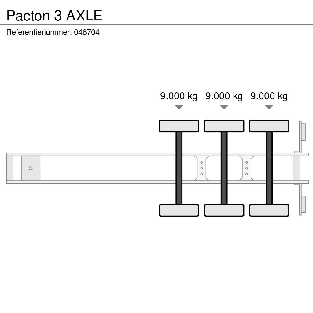 Pacton 3 AXLE Container trailers