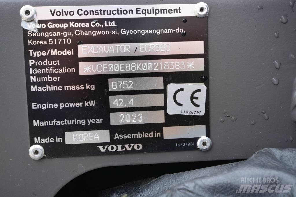 Volvo ECR 88 D Pro Mini excavators  7t - 12t