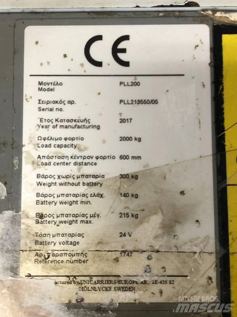 Atlet PLL200 Manual Pallet Stacker