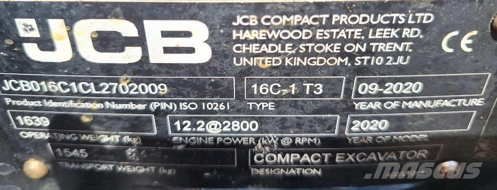 JCB 16 C-1 Mini Excavators <7t (Mini Diggers)
