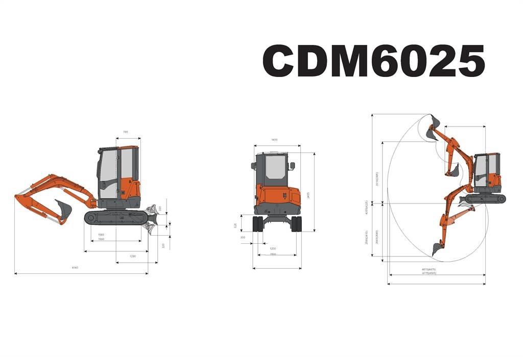 Lonking CDM6025 Mini Excavators <7t (Mini Diggers)