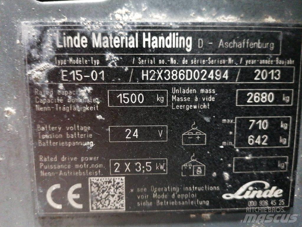 Linde E15-01 Electric Forklifts