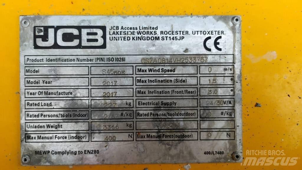 JCB S4550E Scissor Lifts