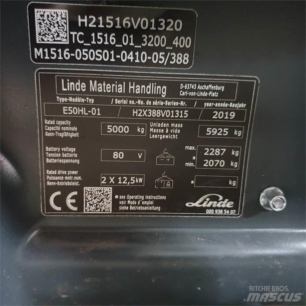 Linde E50HL Electric Forklifts
