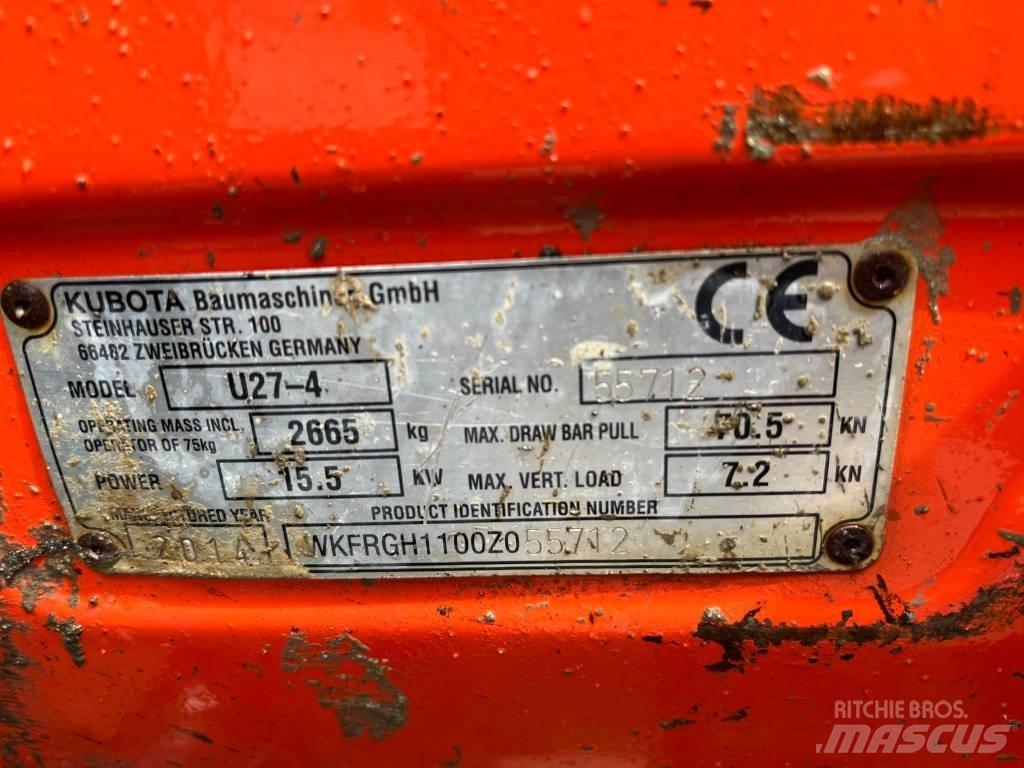 Kubota U 27-4 Mini Excavators <7t (Mini Diggers)