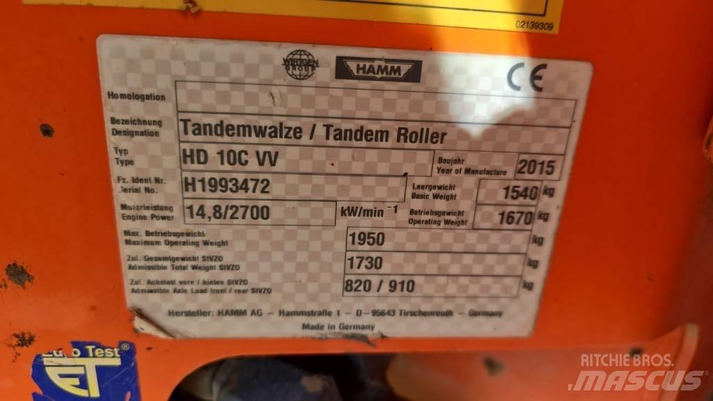 Hamm HD 10 C VV Twin drum rollers