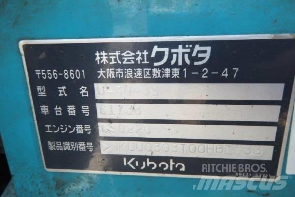 Kubota U-30-3S Mini Excavators <7t (Mini Diggers)