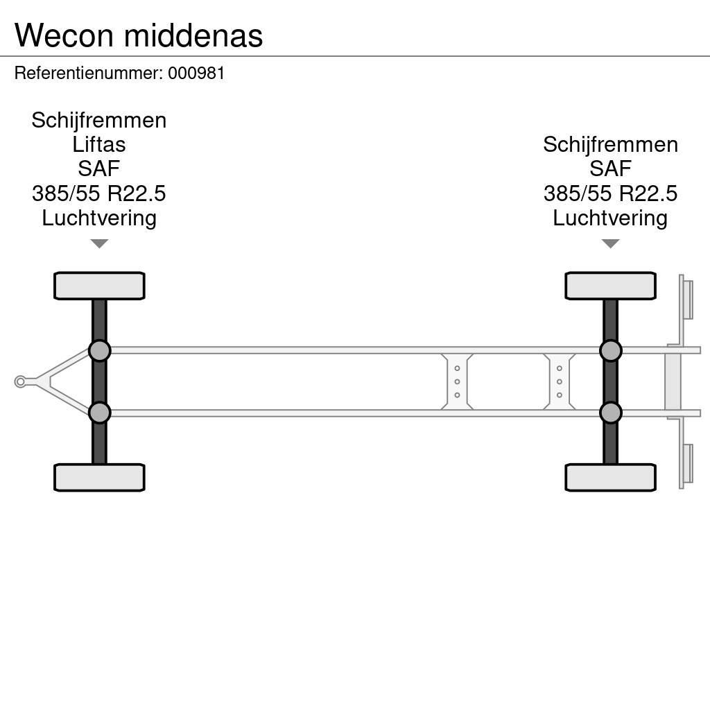 Wecon middenas Flatbed Trailers