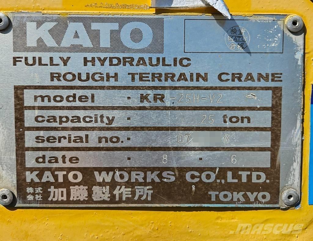 Kato KR 25 H V-2 Rough Terrain Cranes