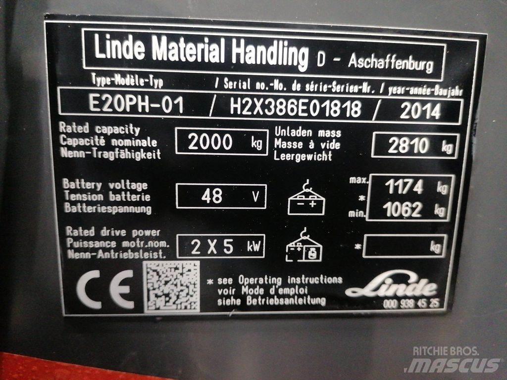 Linde E20PH-01 Electric Forklifts
