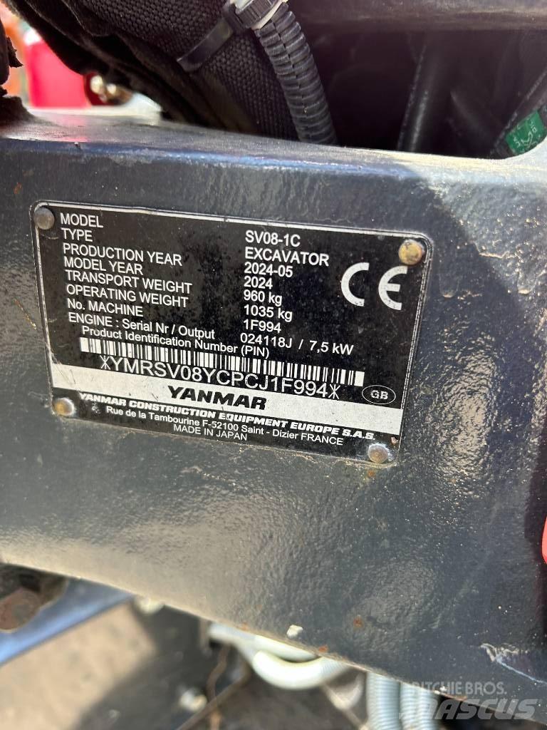 Yanmar SV08-1C Mini Excavators <7t (Mini Diggers)
