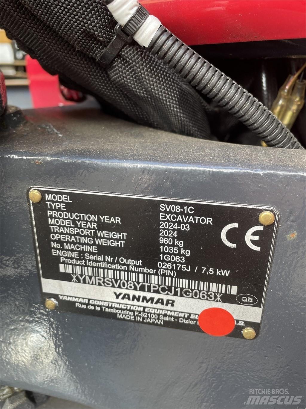 Yanmar SV 08 Mini Excavators <7t (Mini Diggers)
