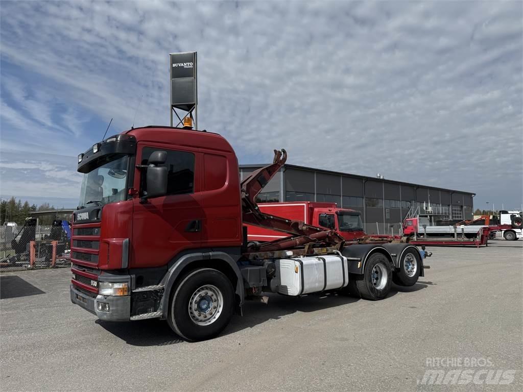 Scania R144 6X2 Hook lift trucks