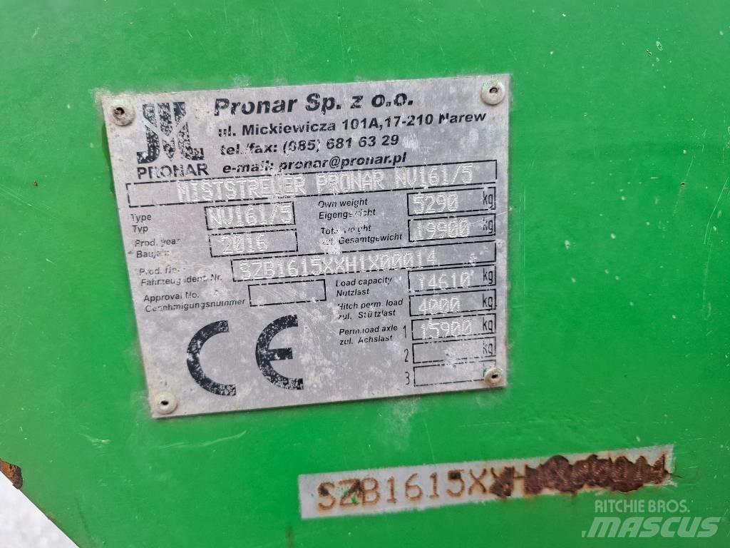 Pronar NV 161/5 Manure spreaders