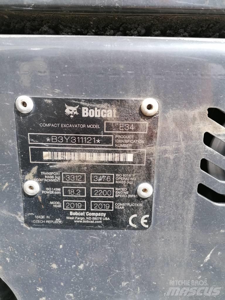 Bobcat E34 Mini Excavators <7t (Mini Diggers)