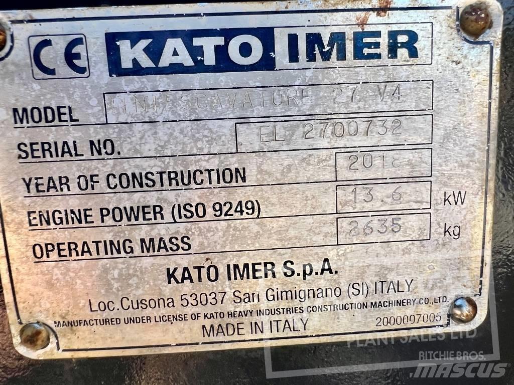 Kato HD27V4 Mini Excavators <7t (Mini Diggers)