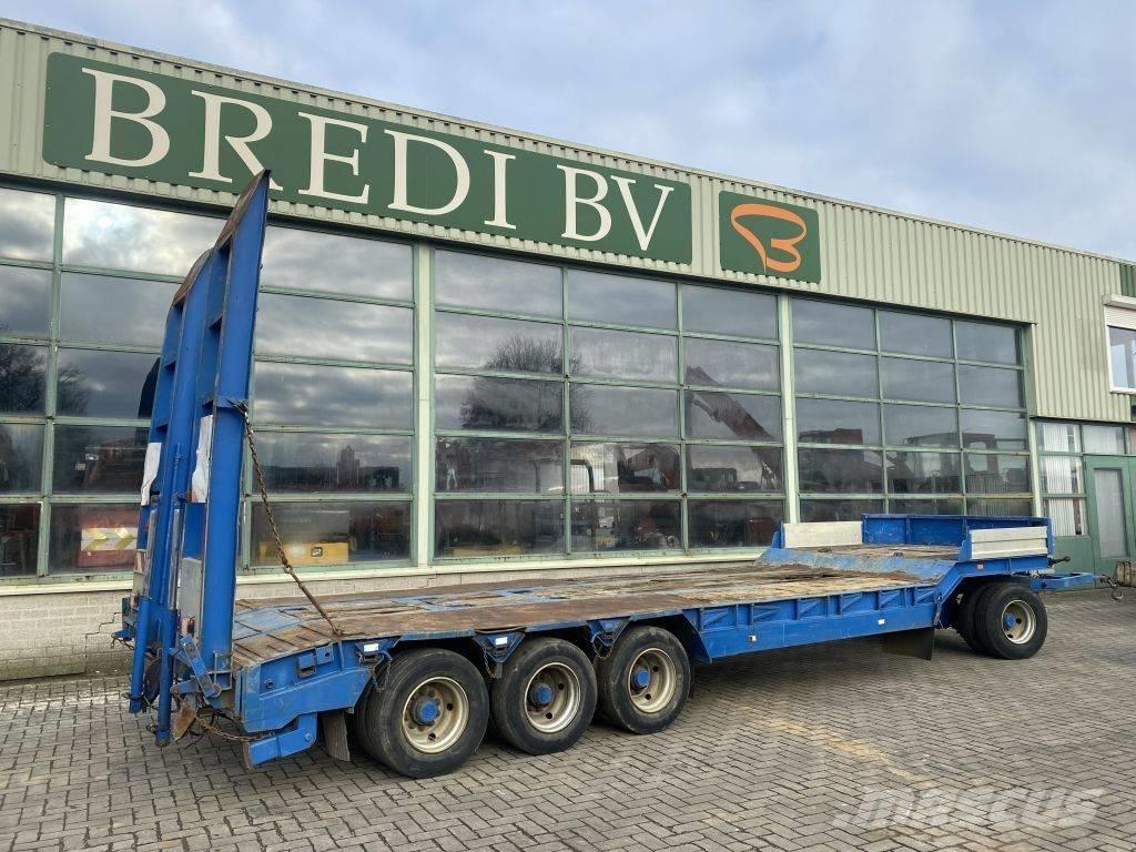  Dieplader 4 assen Lowboy trailer
