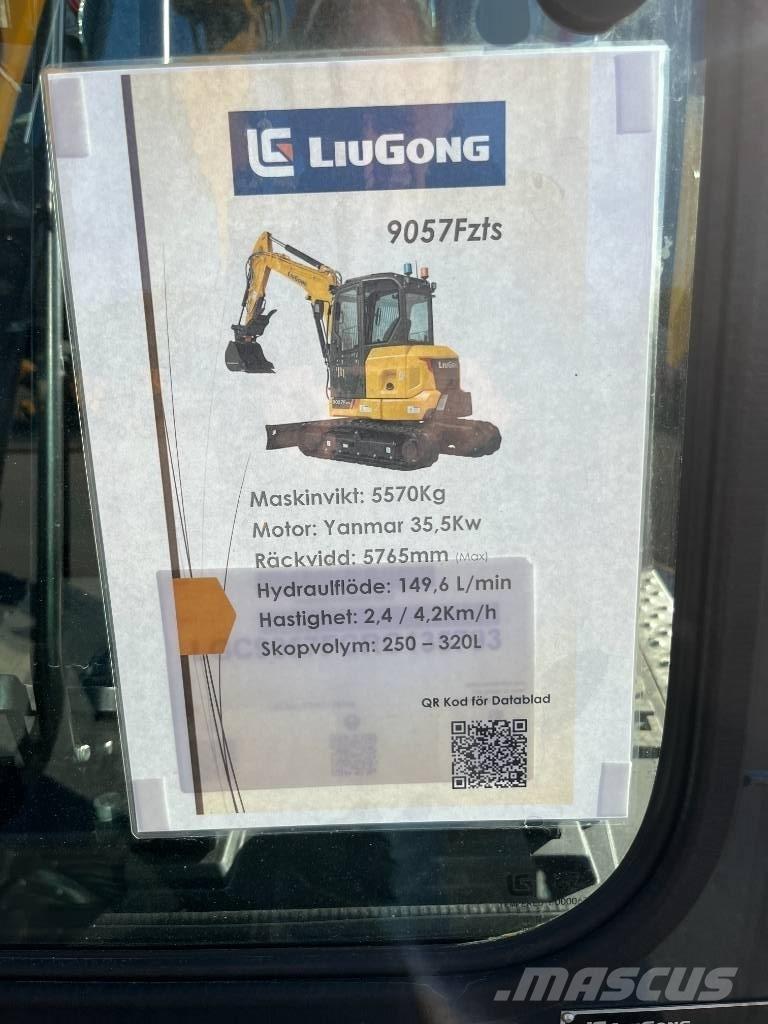 LiuGong 9057 FZTS Mini Excavators <7t (Mini Diggers)